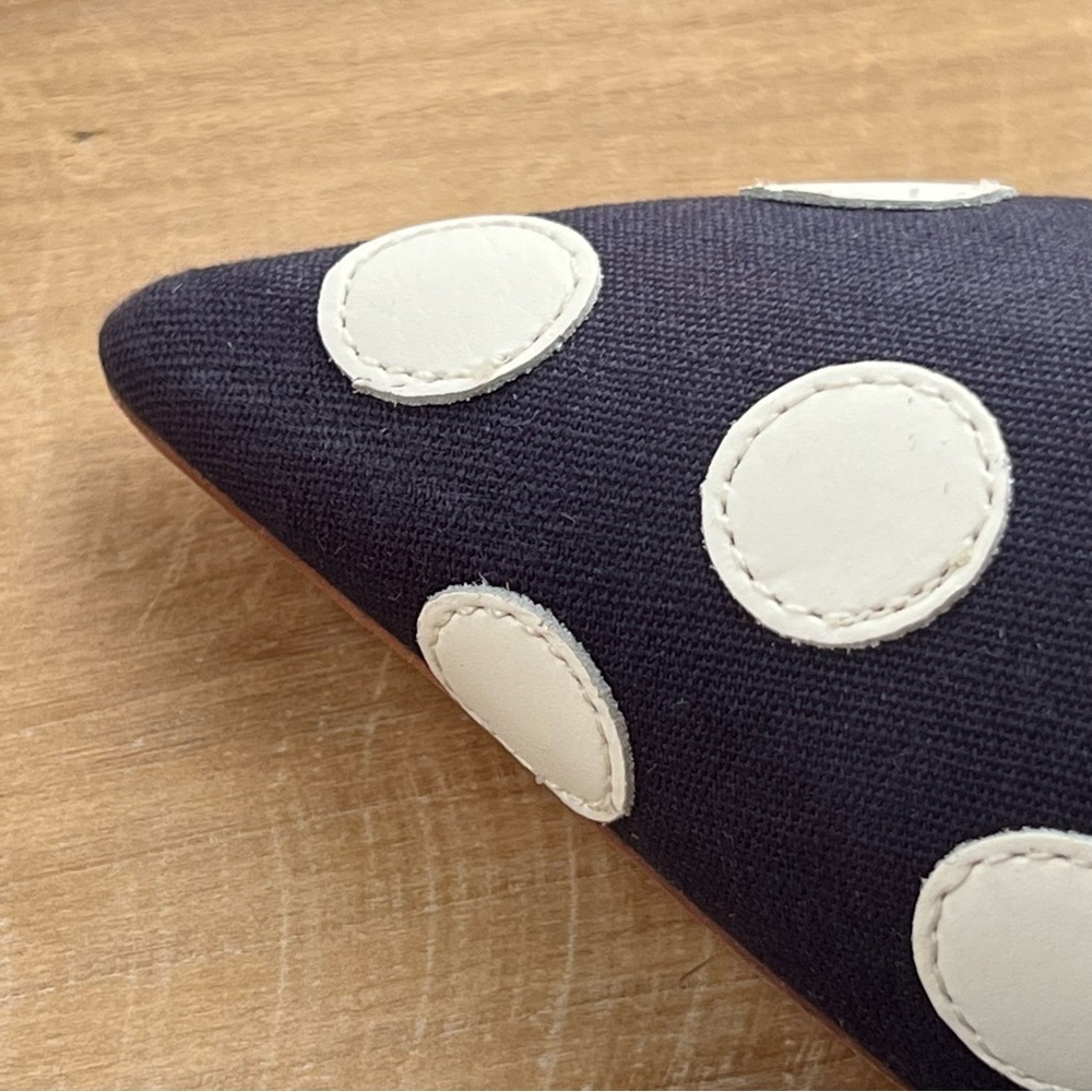Tory Burch Spencer Slingback Pump in Navy Dot Size 6 - Picture 11 of 13